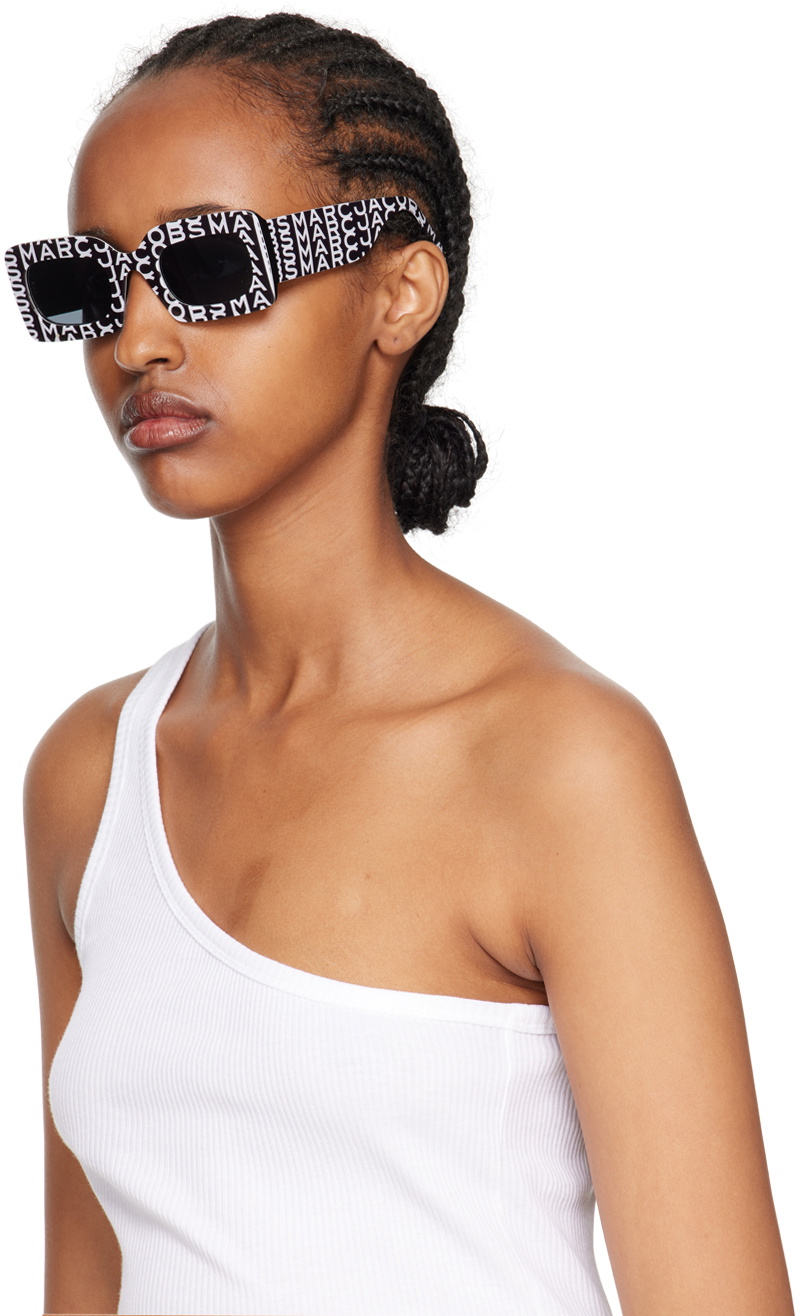 Marc Jacobs Black and White Logo Block Sunglasses MARC JACOBS SUNGLASSES - MARC 695/S | Designer Sunglasses  main image 3
