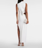 Galvan Nova beaded compact knit gown