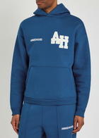 Annie Hood College Hooded Cotton Sweatshirt Navy