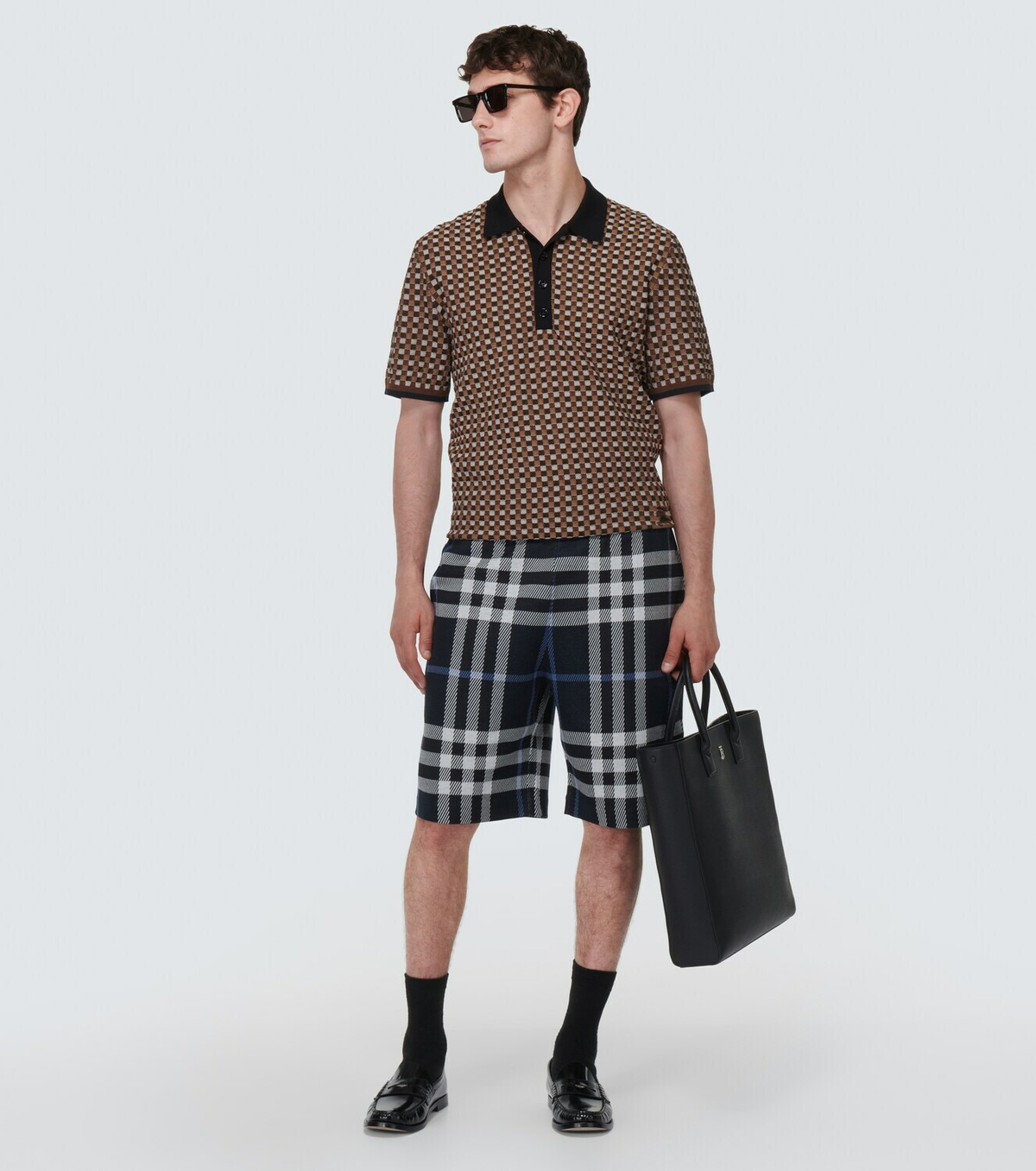 【関税＆送料込み】Burberry Check Bermuda Shorts Burberry - Checked shorts Beige - The Corner