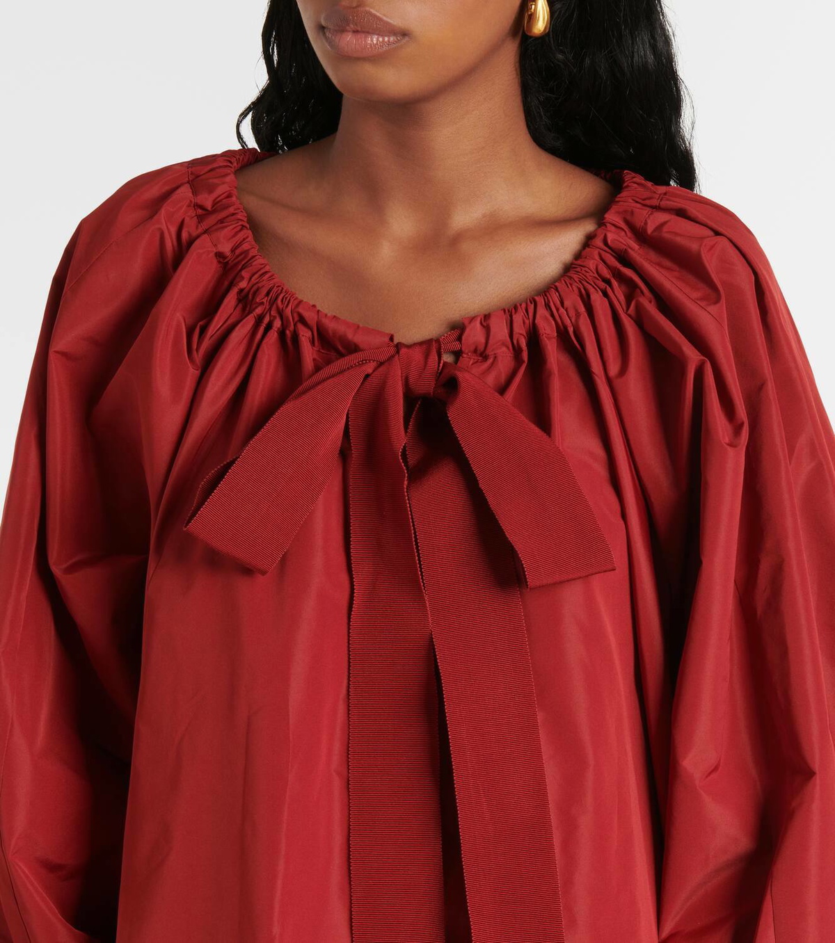 Patou Frill ruffled midi dress