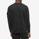 C.P. Company Men's Metropolis Patch Logo Utility Crew Sweat in Black