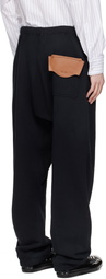 Maison MIHARA YASUHIRO Black Distressed Sweatpants