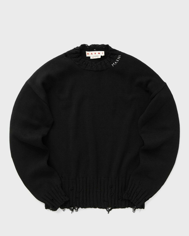 Photo: Marni Roundneck Sweater Black - Mens - Sweatshirts