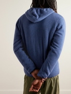 Aspesi - Padded Wool-Jersey Hooded Jacket - Blue