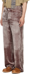 Magliano Pink Laser Flattone Silk Jeans