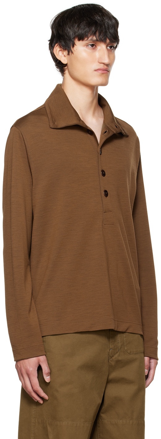 Lemaire Brown Convertible Polo Lemaire