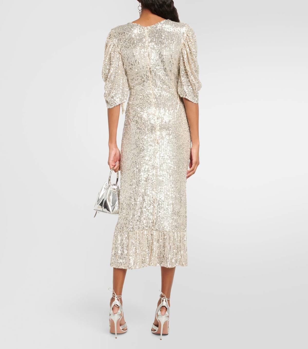 Roberta Einer Drama sequined midi dress
