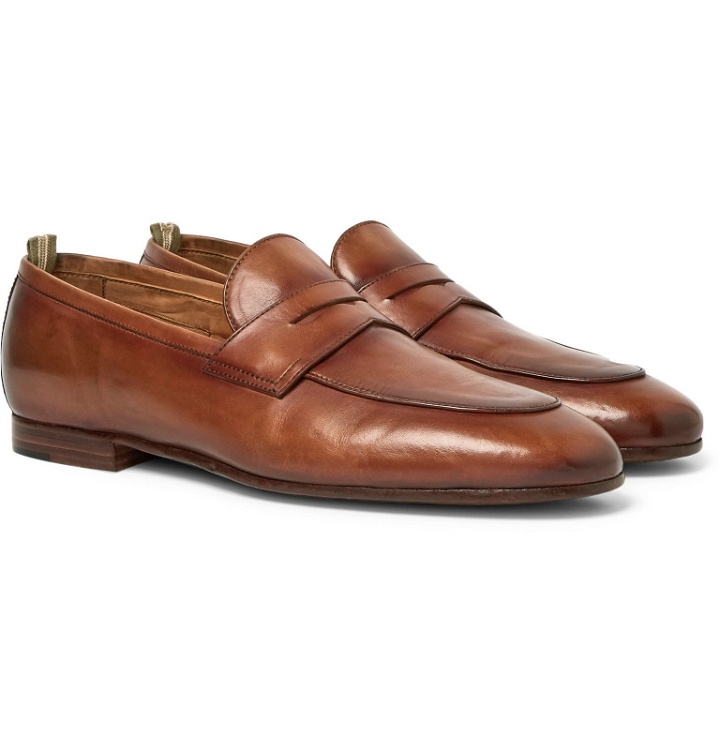 Photo: Officine Creative - Byron Leather Penny Loafers - Brown