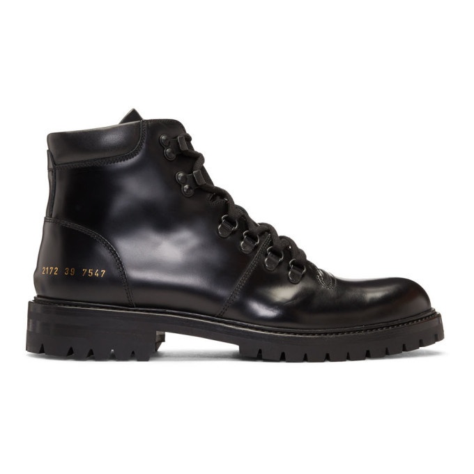 Photo: Common Projects Black Hiking Boots
