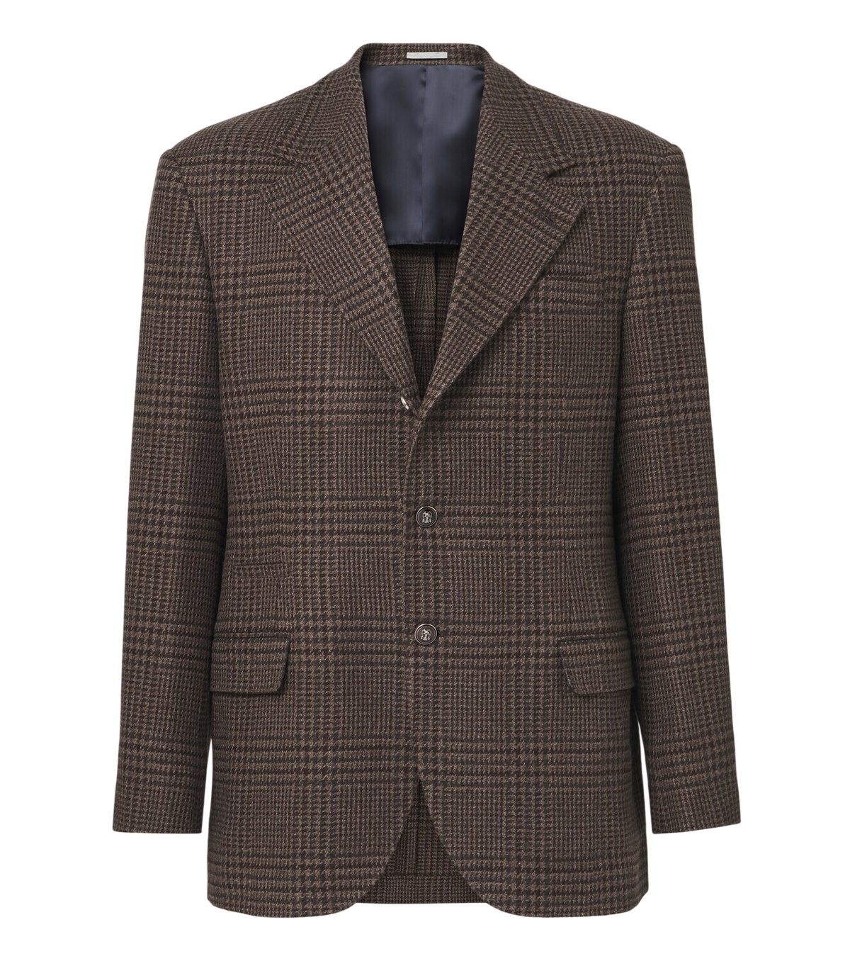 Brunello Cucinelli - Nehru-Collar Reversible Wool Blazer - Blue