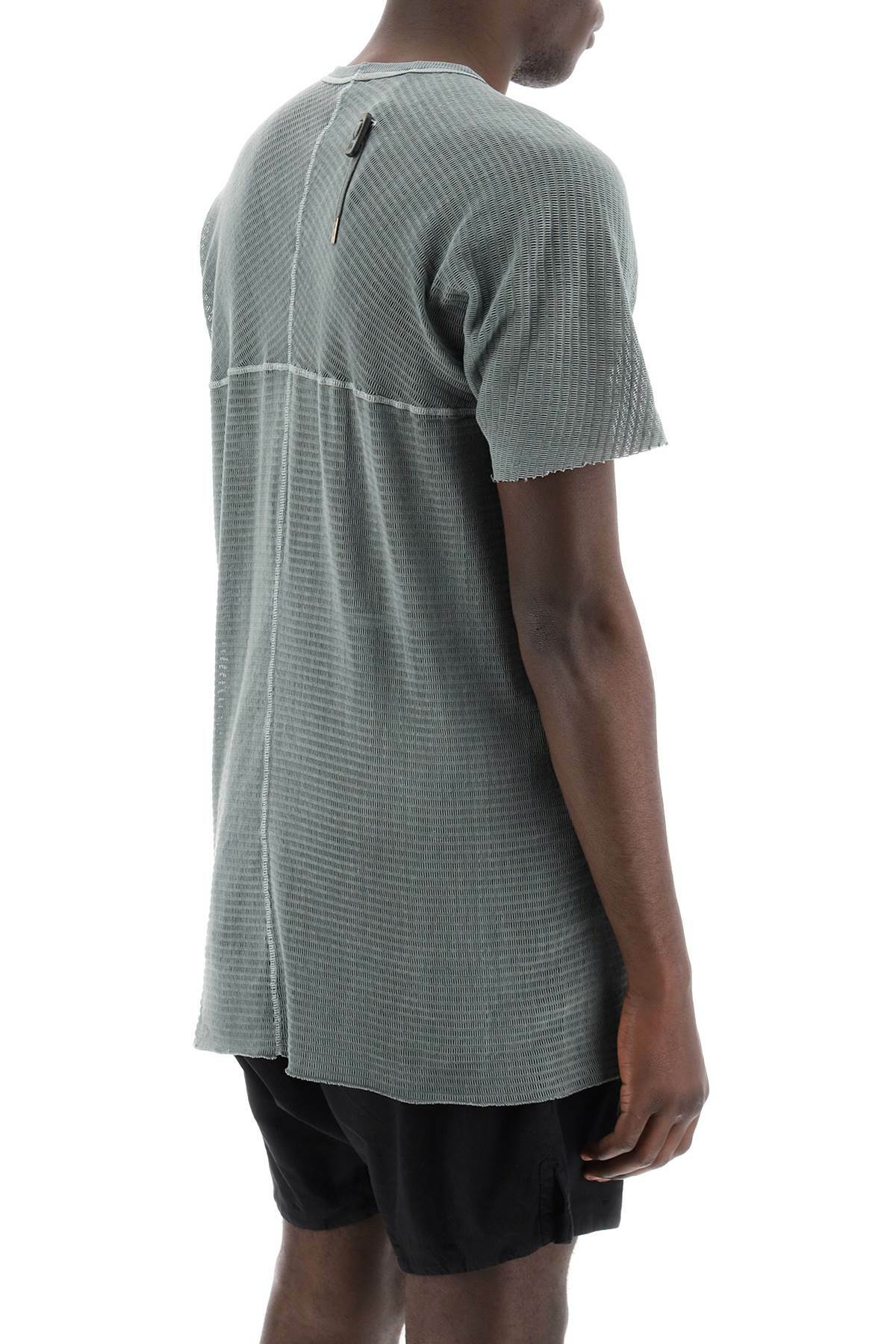 BORIS BIDJAN SABERI cotton perforated t-shirt Green