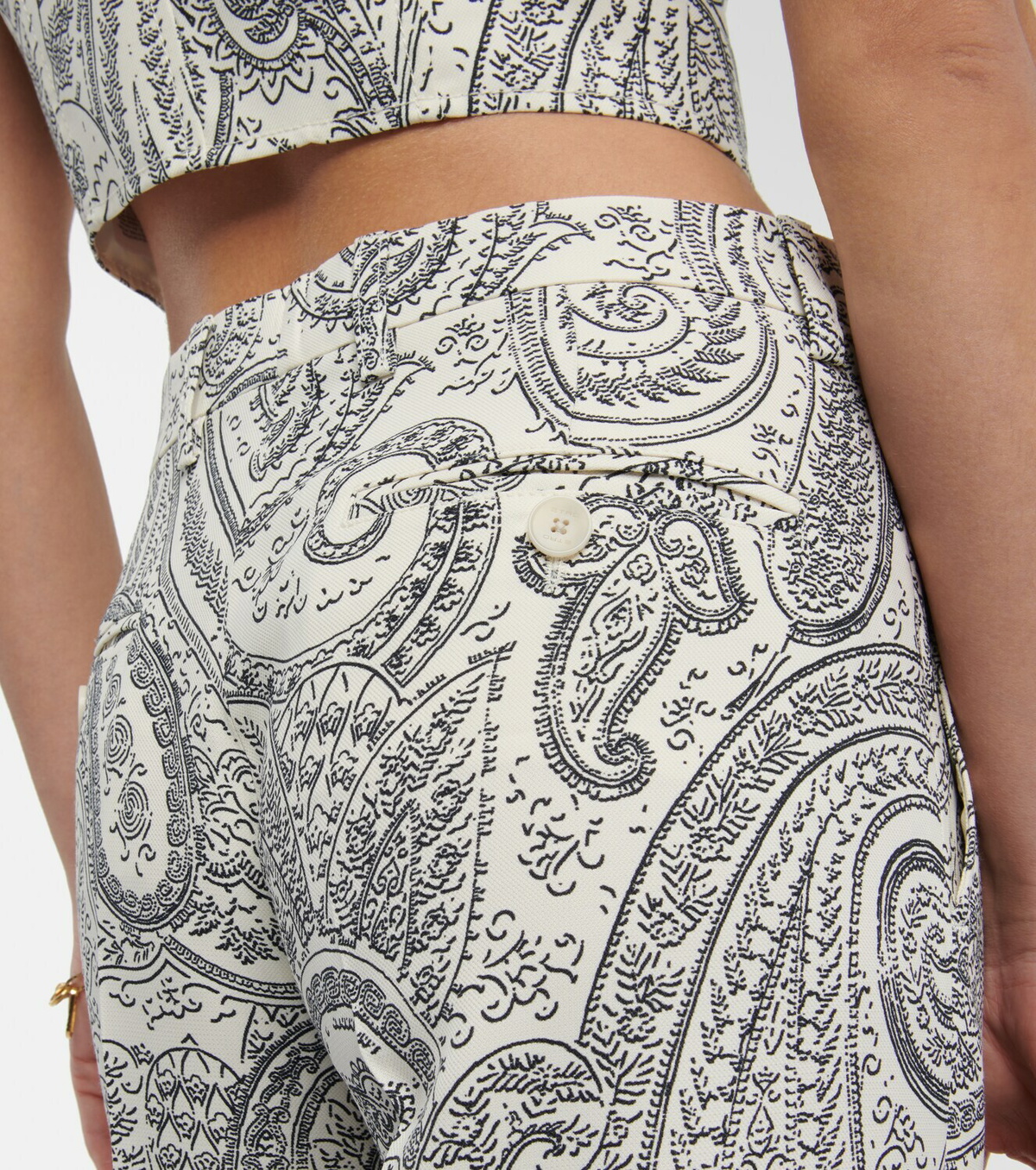 Etro - Paisley high-rise wide-leg pants Etro