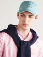 Loro Piana - Logo-Embroidered Linen Baseball Cap - Blue