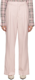 AMI Paris Pink Pleated Trousers
