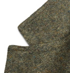 Massimo Alba - Army-Green Unstructured Wool-Tweed Blazer - Army green