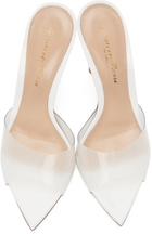 Gianvito Rossi White Elle 105 Heeled Sandals