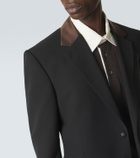 Wales Bonner Alto satin-trimmed virgin wool blazer