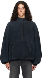 Alexander Wang Blue Half-Zip Sweatshirt