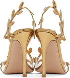 Gianvito Rossi Gold Flavia Heeled Sandals