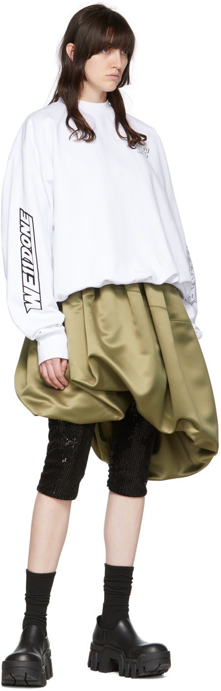 We11done White Cotton Sweatshirt