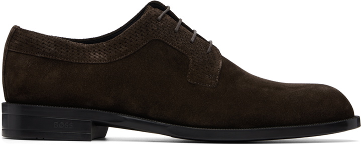 Photo: BOSS Brown Suede Derbys