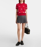 Thom Browne Embroidered cotton top