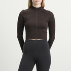 Adidas Women's Knit Jacket in Aurora Coffee
