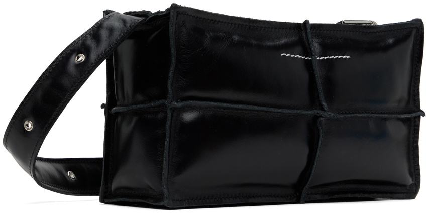 【関税＆送料込み】Mm6 Maison Margiela Top Handle Mini Cros MM6 Maison Margiela Mini Japanese Draped Grainy Leather Top