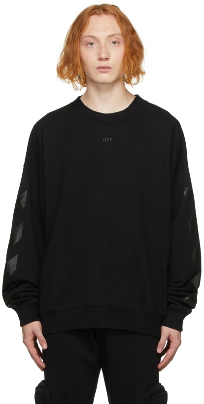 Photo: Off-White Black Rubber Arrow Sweatshirt