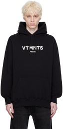 VTMNTS Black Printed Hoodie