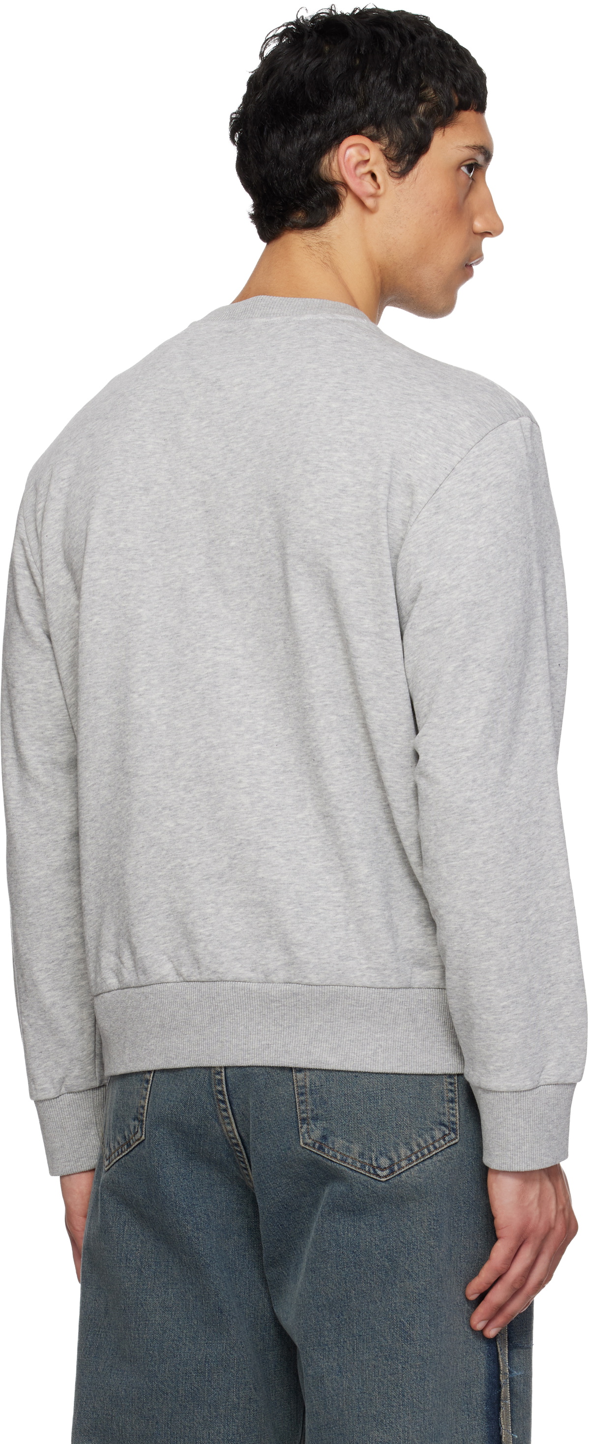 MM6 Maison Margiela Gray Spray Print Sweatshirt