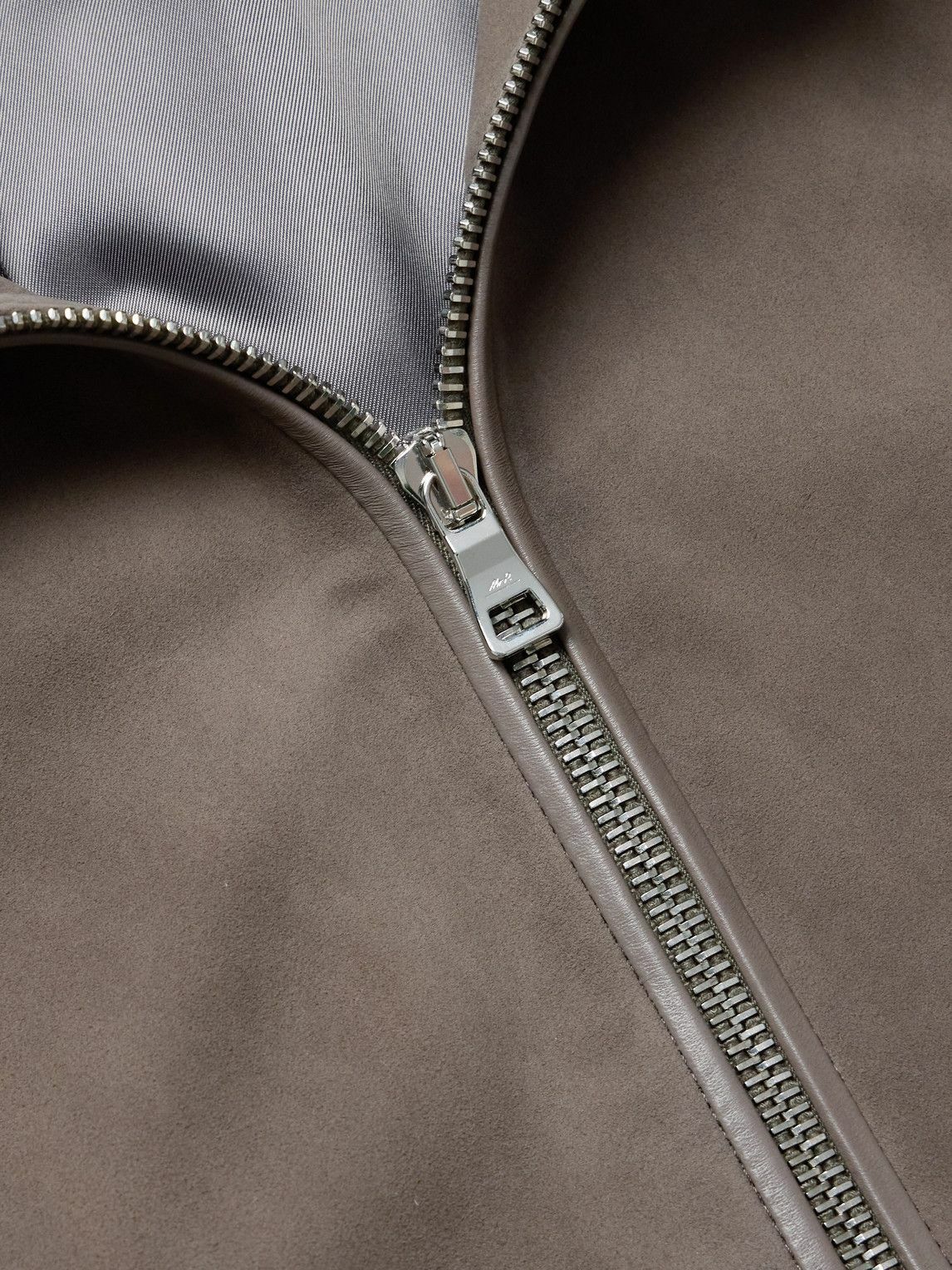 Mr P. - Suede Hoodie - Brown