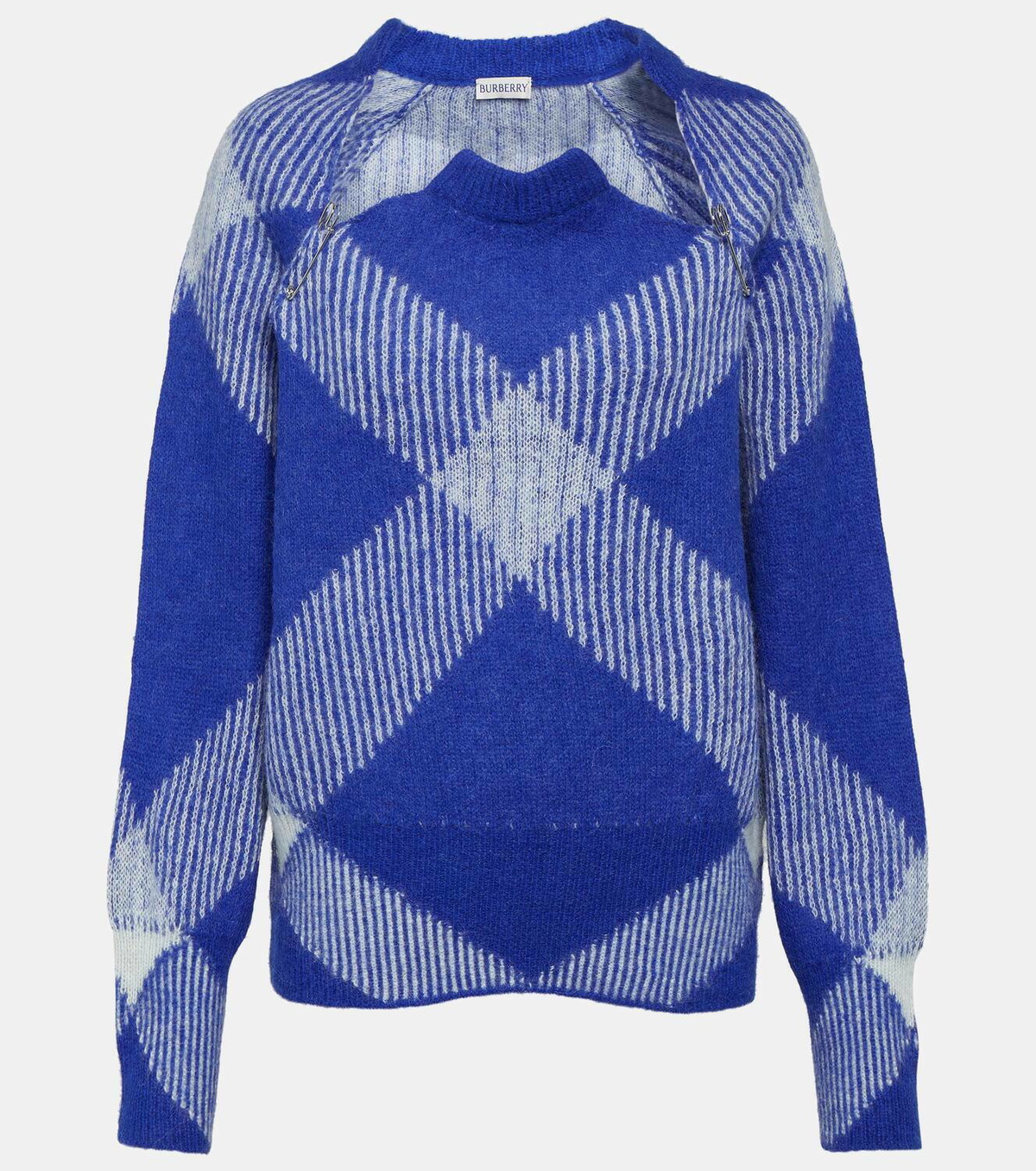 Burberry Checked alpaca-blend sweater Burberry