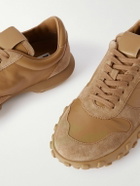 Jil Sander - Moon Suede-Trimmed Leather Sneakers - Neutrals
