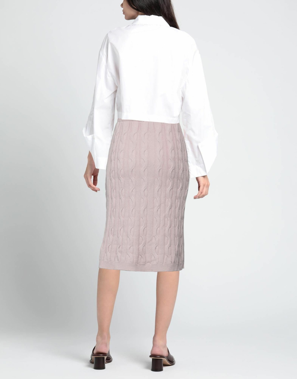 Drumohr Womens Midi skirt in Pink