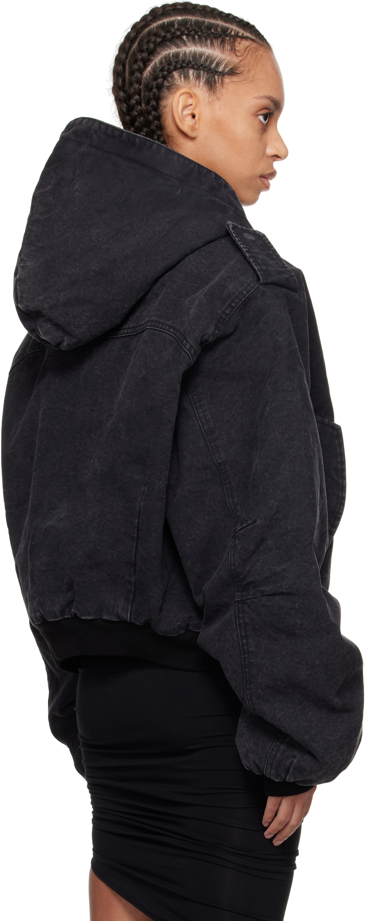 Entire Studios SSENSE Exclusive Black W2 Bomber Jacket
