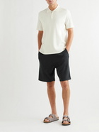 Theory - Cannes Straight-Leg Linen-Blend Shorts - Black