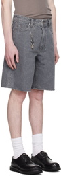 COOR Gray Washed Cutoff Denim Shorts