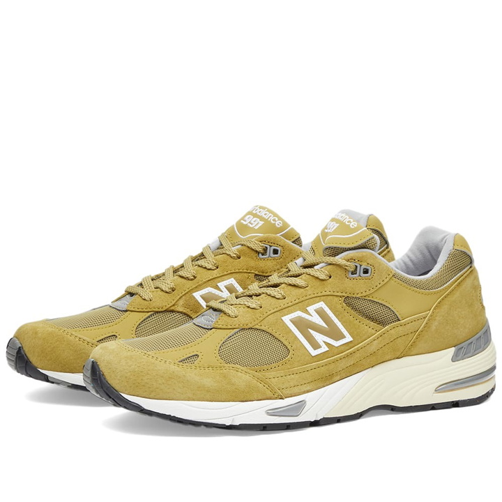 Photo: New Balance Men's M991GGW - Made in England Sneakers in Green