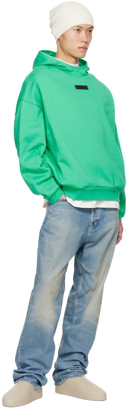 Fear of God ESSENTIALS Green Pullover Hoodie