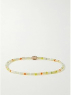 Luis Morais - Gold, Diamond and Glass Beaded Bracelet