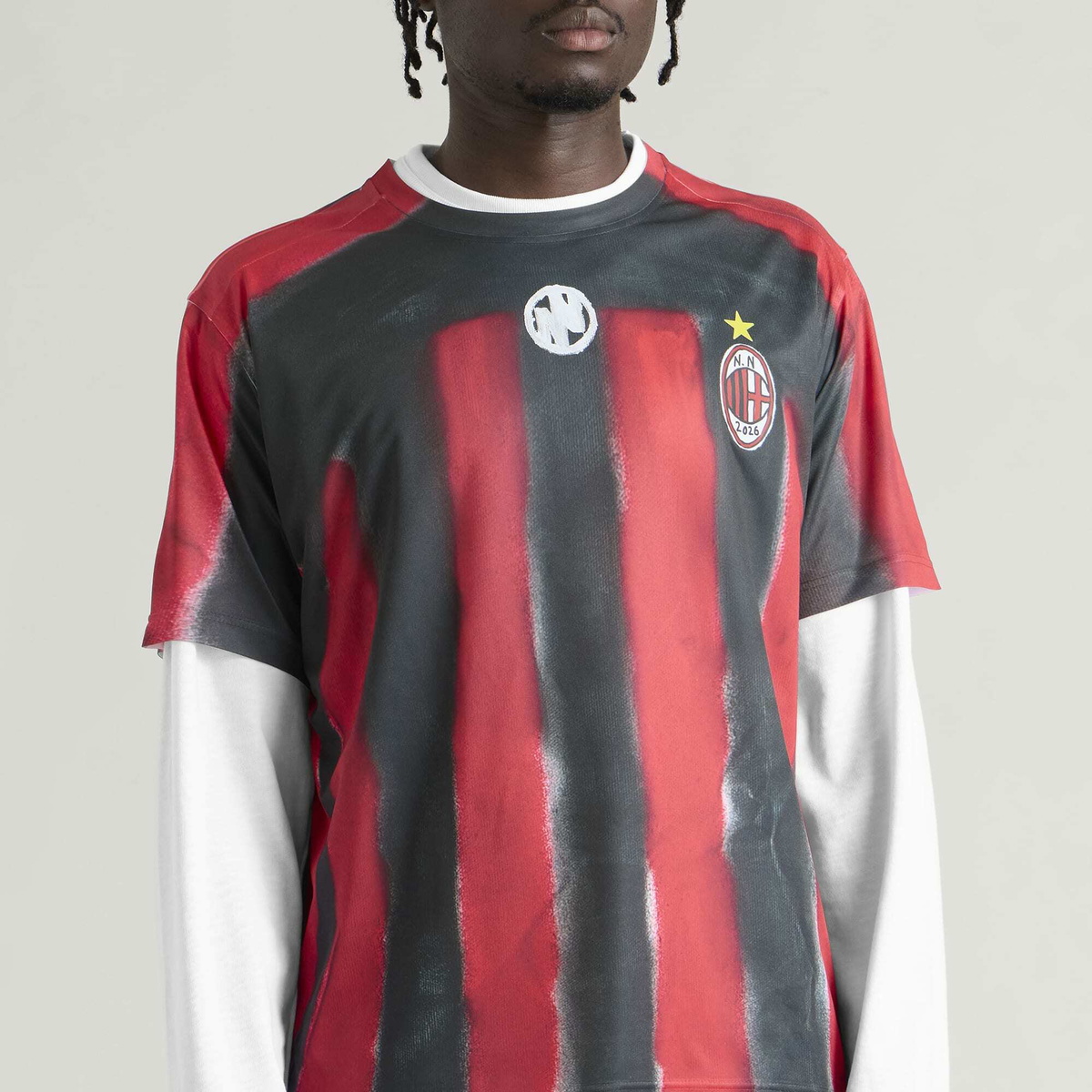 Navinder Nangla Milanoh Jersey in Black/Red/White