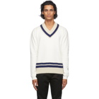 Maison Margiela Off-White OGG V-Neck Sweater