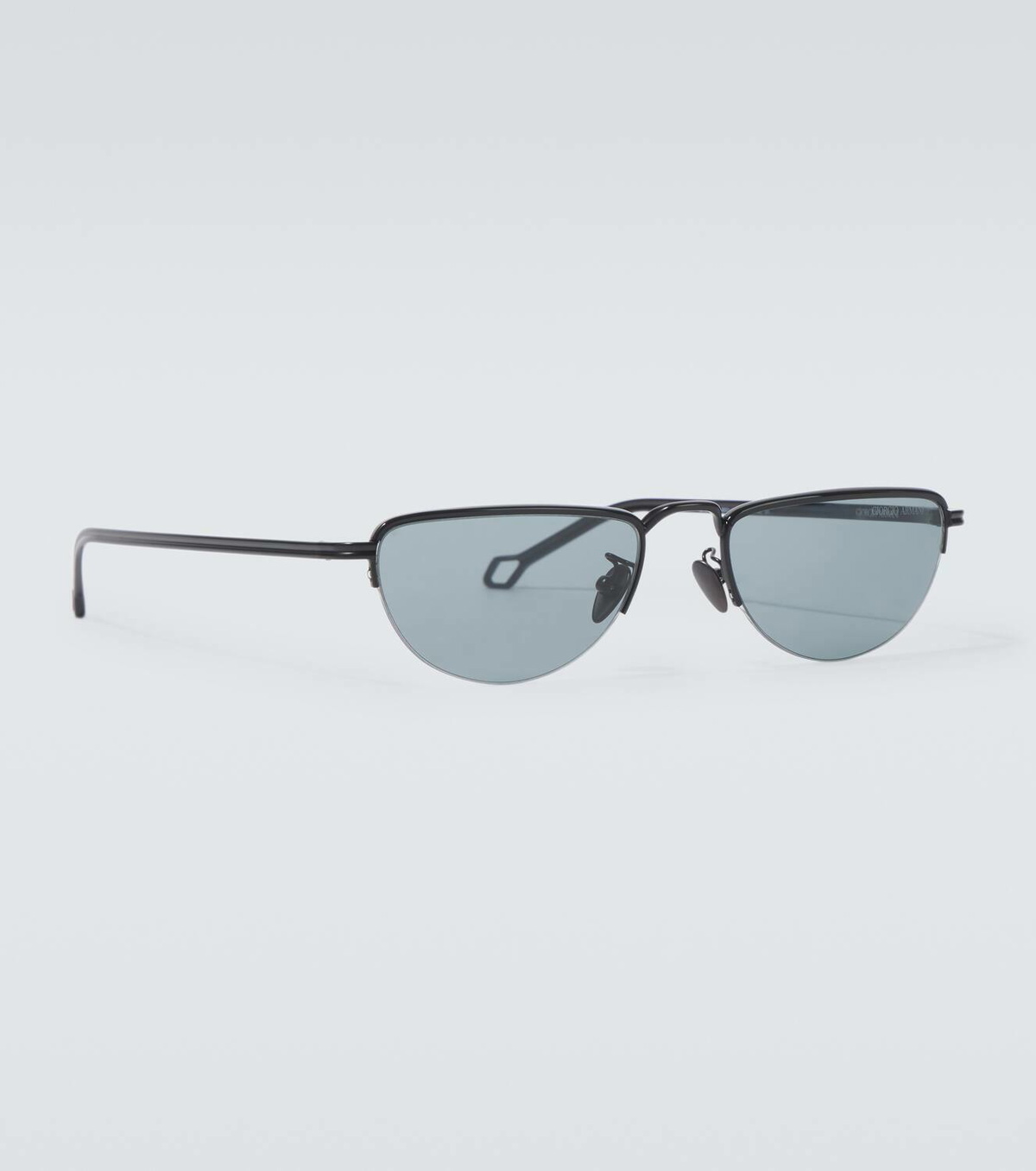 Giorgio Armani Matt round sunglasses