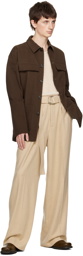 Nanushka Taupe Bento Trousers