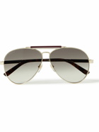 Gucci Eyewear - Aviator-Style Gold-Tone and Acetate Sunglasses