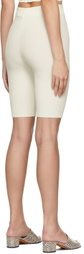 ANDREADĀMO White Knit Shorts