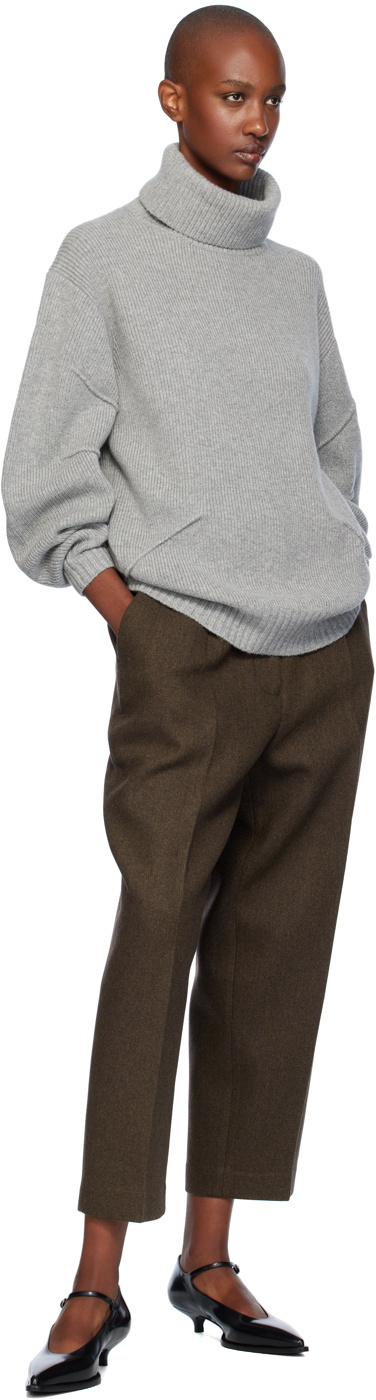 Helmut Lang Gray Apex Turtleneck
