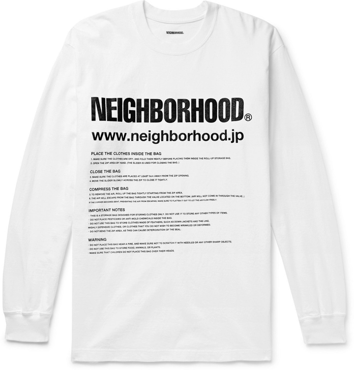 Photo: NEIGHBORHOOD - ID Printed Cotton-Jersey T-Shirt - White